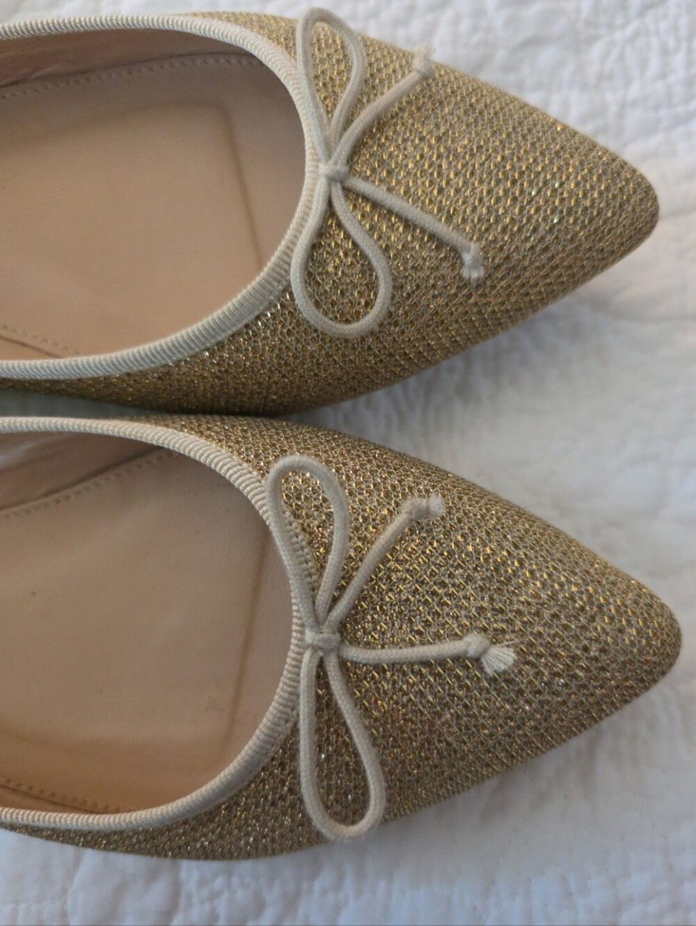 J. Crew Gold Metallic Flats - Picture 3 of 6